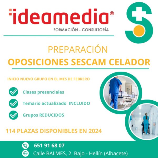 Preparación oposiciones Sescam Celador