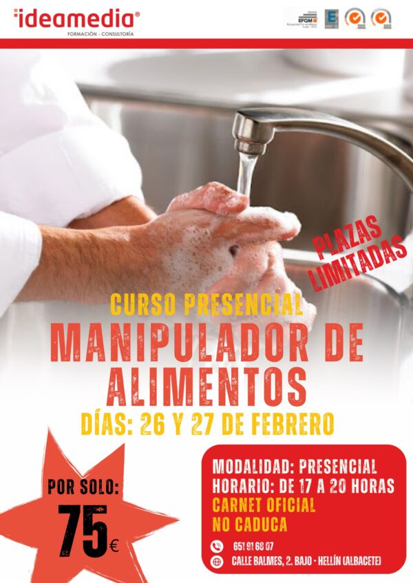 Curso manipulador de alimentos